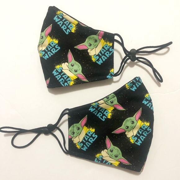 Baby Yoda Face Mask Star Wars Mandalorian - Picture 1 of 4